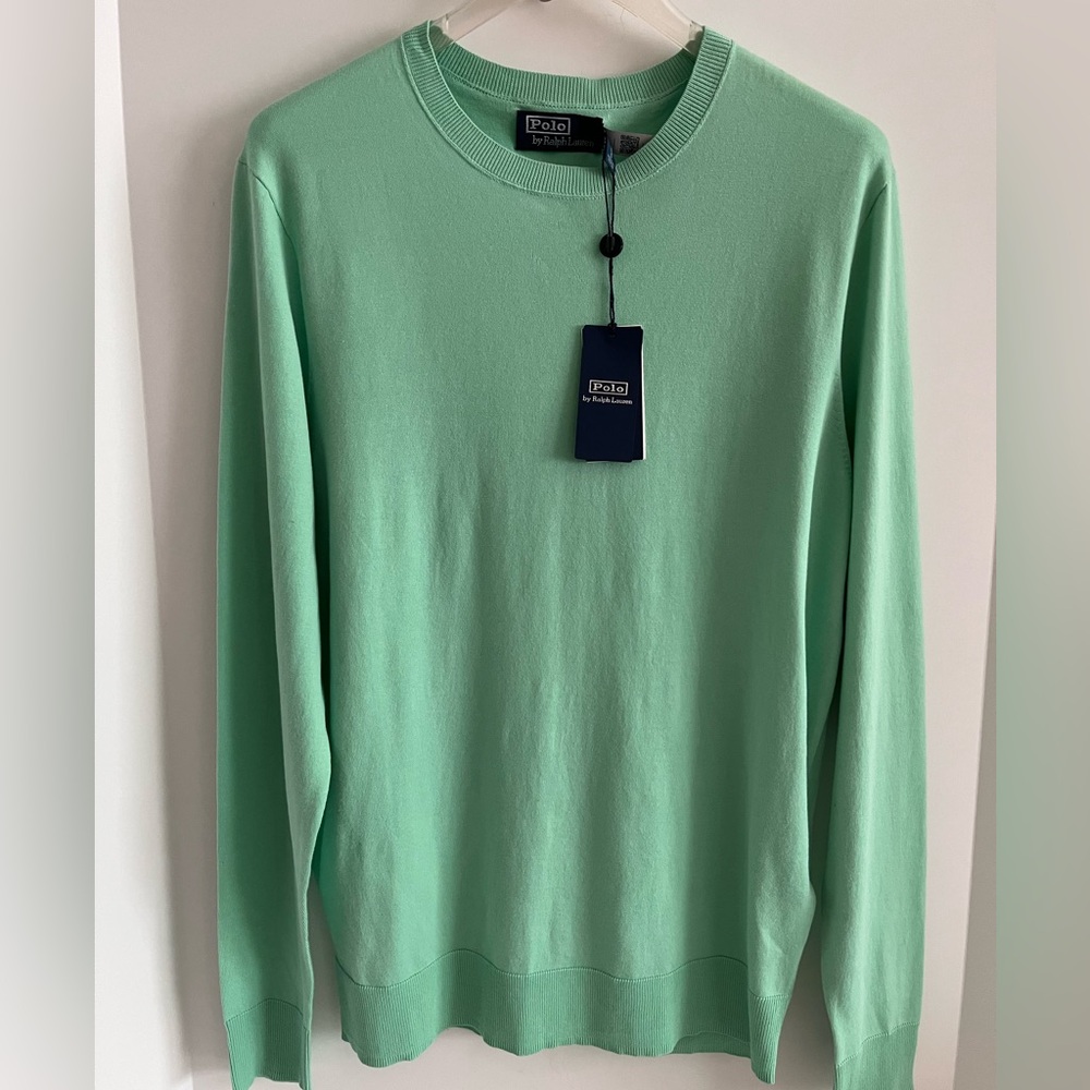 Polo Ralph Lauren 100% Supersoft Italian Cotton Long Sleeve Crewneck Sweater